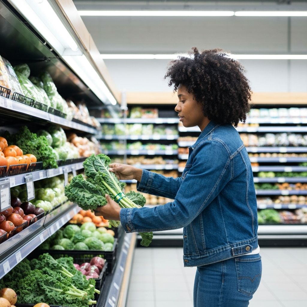 Grocery shopping moment